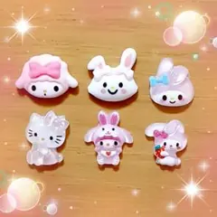 キティ　キティちゃん　ネイルパーツ　ピンク　マイメロ　マイメロディ　キャラクター