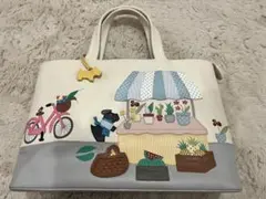 RADLEY LONDONラドリーロンドン花屋のイラスト　チャーム付トートバッグ