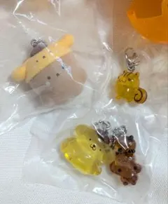 本日値下げ☆新品未開封☆ポムポムプリン3点　めじるし、なかよしドロップチャーム等