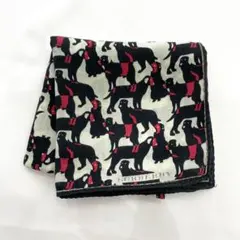 Y506-374②　BURBERRY　バーバリー　ハンカチ　犬　ドッグ