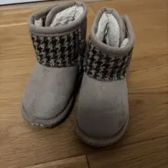 ベージュ ブーツ 13cm Harris Tweed