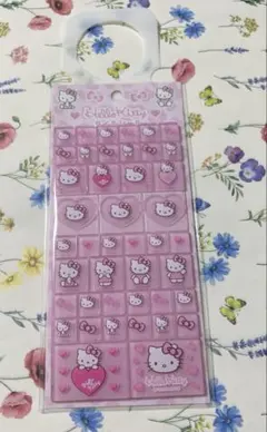 ハローキティ タイルシール ピンク