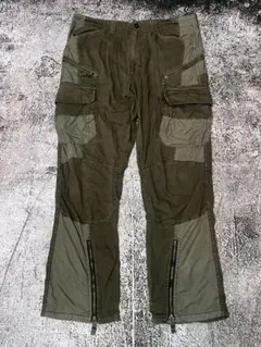 【AVIREX】ナイロン切替 フレア カーゴパンツ