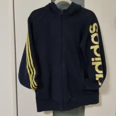 adidas メンズ ジップアップパーカー ネイビー　Lサイズ