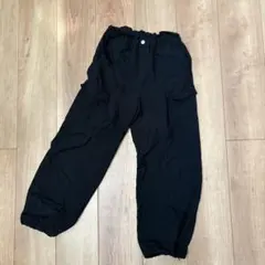 ブラックカーゴパンツ サイズ160 グローバルワーク