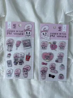 エスターバニー ステッカー2種類セット