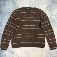 【美品】高級 RALPH LAUREN リネン シルク ニットセーター ゆったりのサムネイル