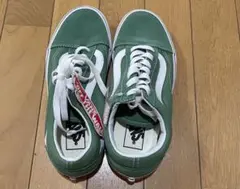 【新品未使用】バンズ VANSオールドスクール スエード ローカットスニーカー緑