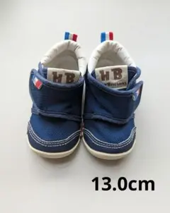 ホットビスケッツ　スニーカー 13.0cm　ネイビー　ミキハウス