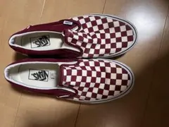 Vans チェッカーパターンスリッポン