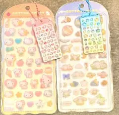 サンリオ COTTON PUFF シール アクリルミニチャームホルダーセット