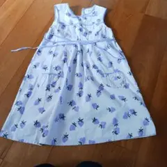 pom ponette イチゴ柄ノースリーブワンピース 140cm