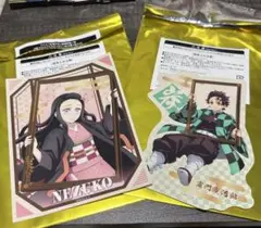鬼滅の刃 ビジュアルステッカー 竈門禰豆子 竈門炭治郎 2枚セット