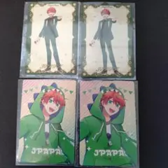 カラフルピーチ ぷぴぱ　じゃぱぱトレーディングカード４枚セット