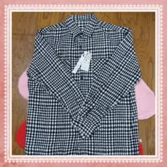 チェック柄 長袖シャツ XL 千鳥柄 秋冬 ゆったり