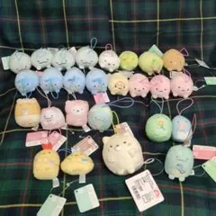 すみっコぐらし　ゴムひも付き　マスコット　ぬいぐるみ　計26個　まとめ売り