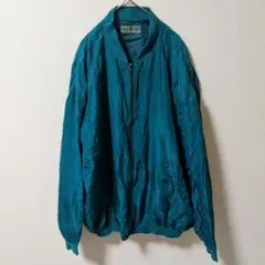 ROBERT STOCK シルク ジャケット ティール ジャンパー