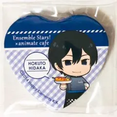 新品★あんスタ【氷鷹北斗】アニカフェ★ハート型缶バッジ★夢ノ咲コック
