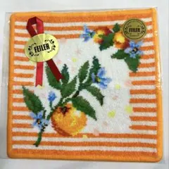 FEILER フェイラー 新品 ネロリ ハンカチ ボーダー柄オレンジ