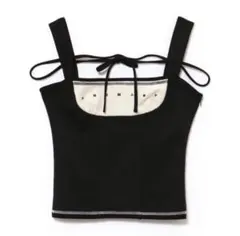 トップス andmary Luca stitch tops andmary Luca stitch tops black - メルカリ