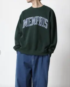 Lazar ビッグシルエット カレッジロゴスウェット メンズ LL