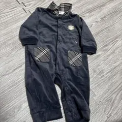 ネイビー フリースロンパース 95cm以下