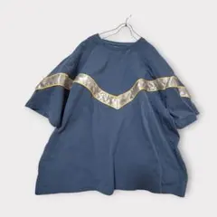 GLOSTER グロスター サテン切替ウェーブビッグシルエットTシャツ Lサイズのサムネイル