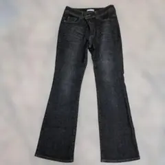 STYLEBASIC ニッセン　デニム　ジーンズ　薄黒系　ウエスト61　処分品