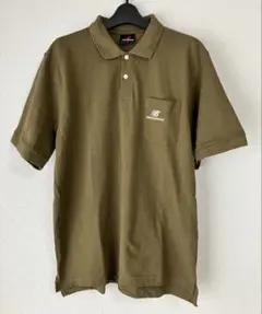 【美品】New Balance ポロシャツ Lサイズ カーキ