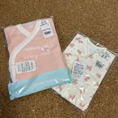 コンビミニ　ラップドレス＆ワンタッチ肌着（ローズ）