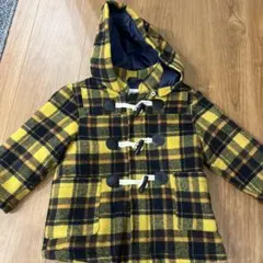 キッズ　 柄　ダッフルコート 100
