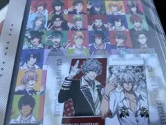 AJ ヒプマイ うたプリ アニメジャパン 特典 カード 嶺二 簓 缶バッジ ヒプマイうたプリアニメジャパン スクエア缶バッジ蘭丸 左馬刻