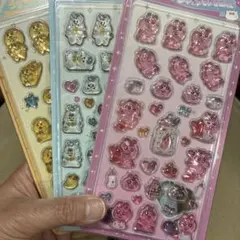 おぱんちゅ立体シール3枚セット