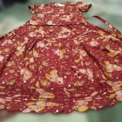 お値下げ　ピンクハウス　超激かわ　ギンガムラビット＆イチゴ柄セットアップ