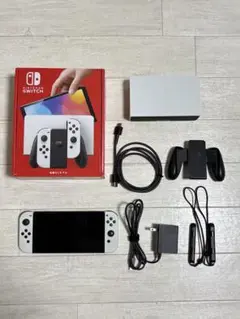 動作確認済 有機ELモデル付属 ジョイコン ホワイト ストラップ Nintendo Switch ジョイコン有機EL ホワイト/ストラップ 付属