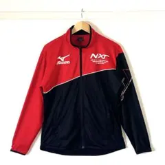【美品】ミズノ N-XT トラックジャケット ジャージ上 赤×黒 XL メンズ