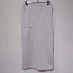 coen REVERSEWARM 裏起毛 ナロースカート L ナチュラル ロング