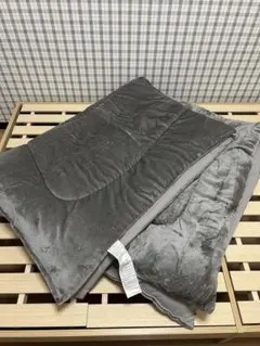 ニトリ　カバーのいらない両面掛ふとんセミダブル(Nウォーム)グレー