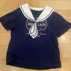 メゾピアノ　セーラーカラー Tシャツ ネイビー 140のサムネイル
