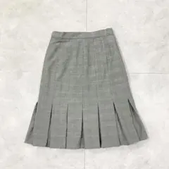 美品 CELINE ボックスプリーツ 膝下丈スカート レディースXLのサムネイル