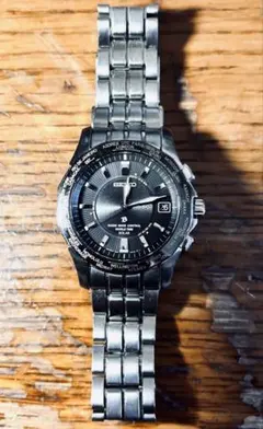 SEIKO BRIGHTZ 電波ソーラー ワールドタイム7B25-0AA0激レア
