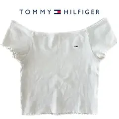 【Tommy Hilfiger】トミーヒルフィガー オフショルダー Tシャツ