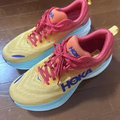 HOKA Mach 6 ランニングシューズ イエロー jp24センチ - メルカリ