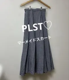 PLST プラステ ギンガムチェック フレアスカート Sのサムネイル