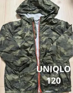 UNIQLO 迷彩　ナイロン　ジャケット 120