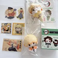 鬼滅の刃 我妻善逸 プラッシュマスコット、アイスたぴぬい他 まとめ売り