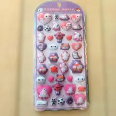 正規品　コットンパフィー　シール　ベイマックス　ディズニー