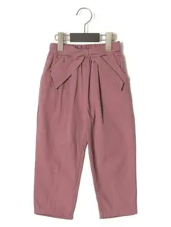 リボン付きロングパンツ パープル（100㎝~140㎝有り）
