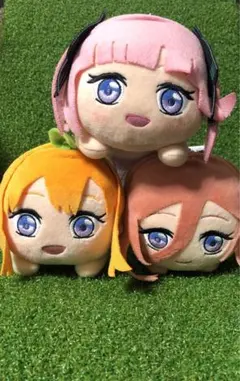 五等分の花嫁　寝そべり　モアプラスぬいぐるみ　花嫁ver 3種セット