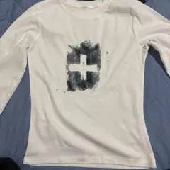 archive white long tee swag y2k opiu
